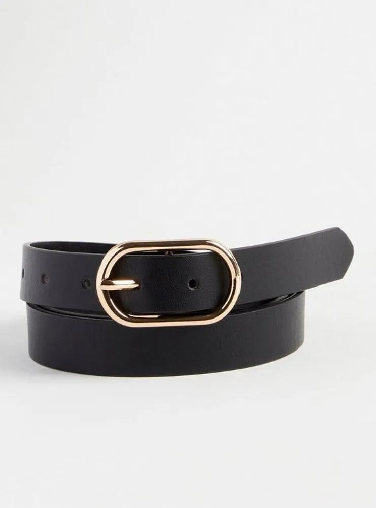 AE Oval Buckle Leather Belt