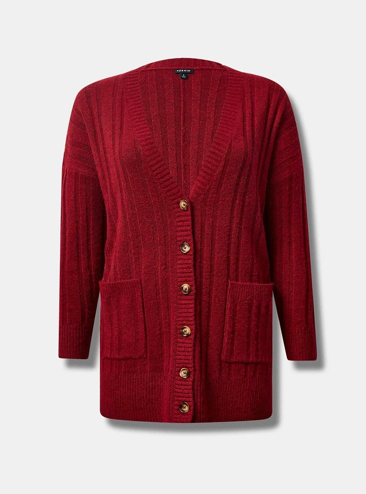 Vegan Cashmere Boyfriend Cardigan Sweater