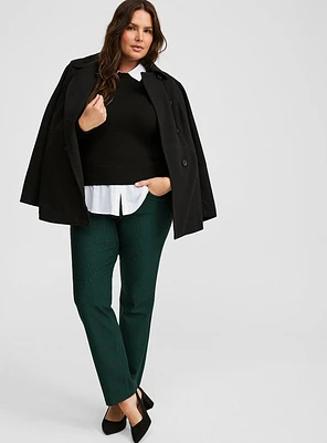 Fitted Pullover Collared 2-Fer Sweater