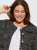 Cropped Boucle Jacket