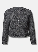 Cropped Boucle Jacket