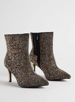 Embellished Pointed Toe Stiletto Bootie (WW