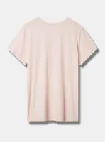 Strawberry Milk Classic Fit Cotton Crew Neck Tee