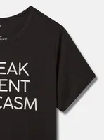 Fluent Sarcasm Everyday Signature Jersey Crew Neck Tee