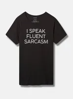 Fluent Sarcasm Everyday Signature Jersey Crew Neck Tee