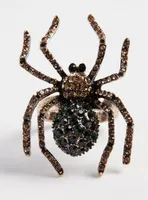 Bejeweled Spider Statement Ring