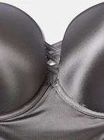 XO Plunge Push Up Shine Straight Back Bra