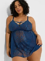 Glam Lace Strappy Babydoll