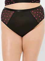 French Hearts Mid Rise High Leg Tanga