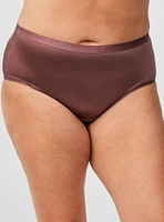 Shine Microfiber Mid Rise Cheeky Keyhole Back Panty