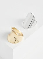 Dome Statement Ring Set