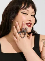 Bejeweled Scorpion Double Ring