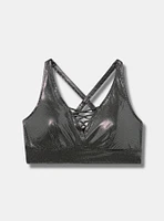 Wireless Foil XO Triangle Bikini Top