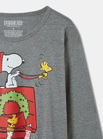 Peanuts Christmas Classic Fit Cotton Long Sleeve Tee