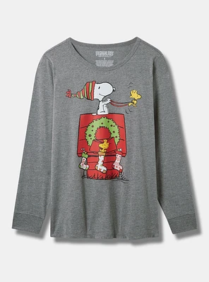 Peanuts Christmas Classic Fit Cotton Long Sleeve Tee