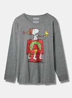 Peanuts Christmas Classic Fit Cotton Long Sleeve Tee