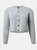 Vegan Cashmere Crop Cardigan Sweater