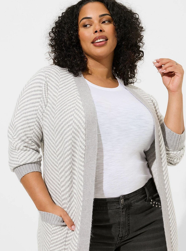 Vegan Cashmere Jacquard Duster