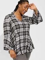 Fit & Flare Softest Flannel Acrylic Top