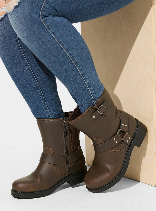 TORRID Harness Midshaft Moto Bootie (WW Liberty Center