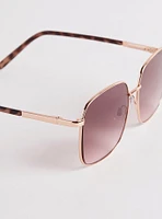 Square Oversized Fade Sunglasses