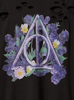 Harry Potter Relaxed Fit Cotton Destructed Tee