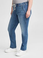 Pull-On Weekend Boyfriend Mid-Rise Jean