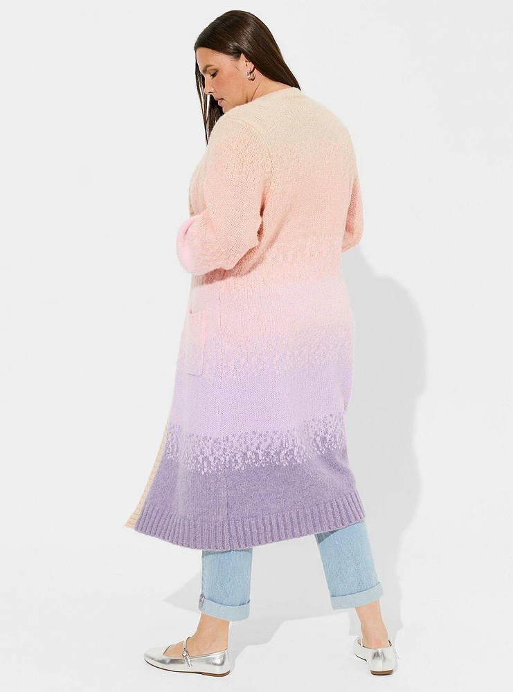 Coatigan Balloon Sleeve Sweater