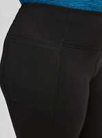 Super Soft Performance Jersey Full Length Active Legging with Side Pockets