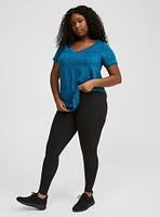 Super Soft Performance Jersey Full Length Active Legging with Side Pockets