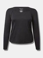 Super Soft Performance Jersey Wrap Sleeve Active Top