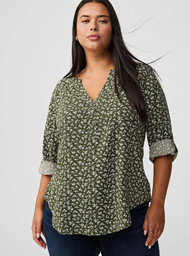 Harper 3/4 Sleeve Pullover Blouse