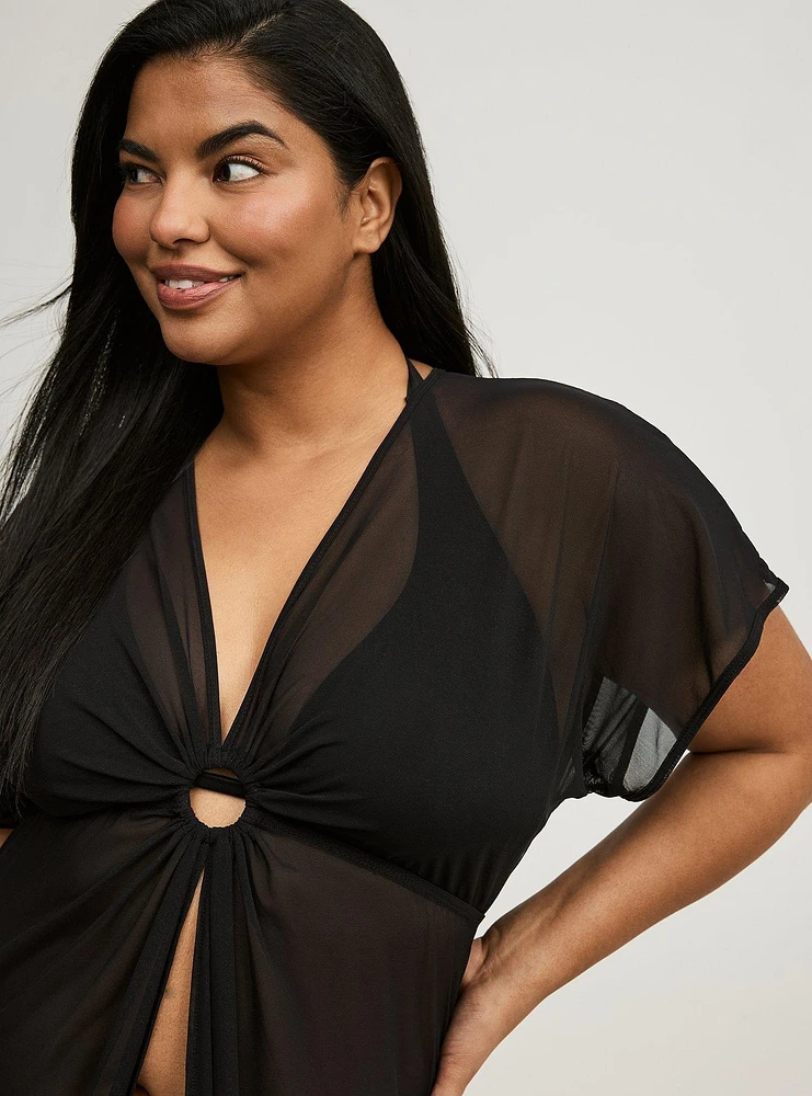 Mesh O-Ring Swim Cover-Up