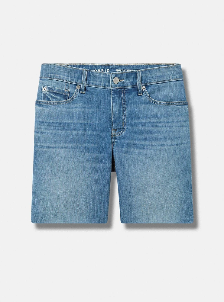 Perfect Boyfriend Bermuda Vintage Stretch Mid-Rise Short