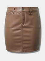 Faux Leather Mini Skirt