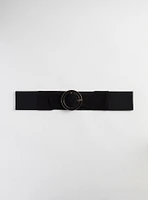 Round Buckle Stretch Waist Belt