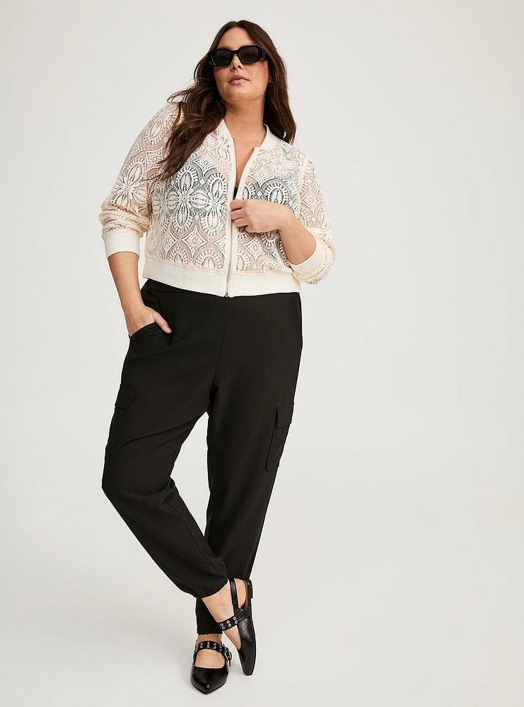 Crochet Bomber Jacket