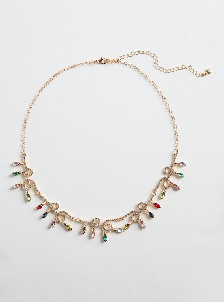 Holiday Lights Statement Necklace