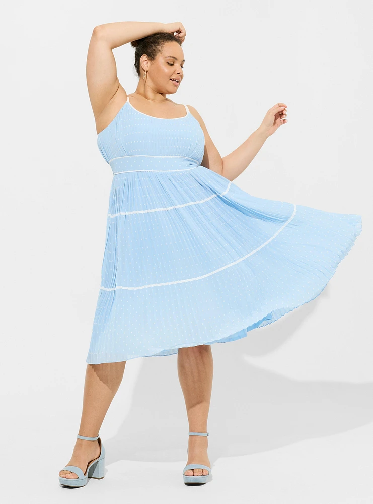 Marilyn Monroe Pleated Tiered Dress