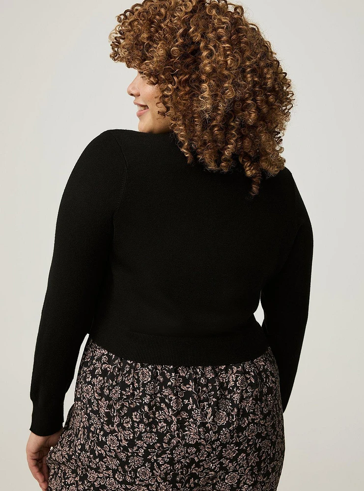 Fitted Long Sleeve Shrug Sweater