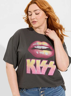 Kiss Relaxed Fit Cotton Oversized Tunic Tee