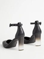 Lucite Closed Toe Heel (WW