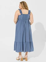 Maxi Challis Ruffle Strap Tiered Dress