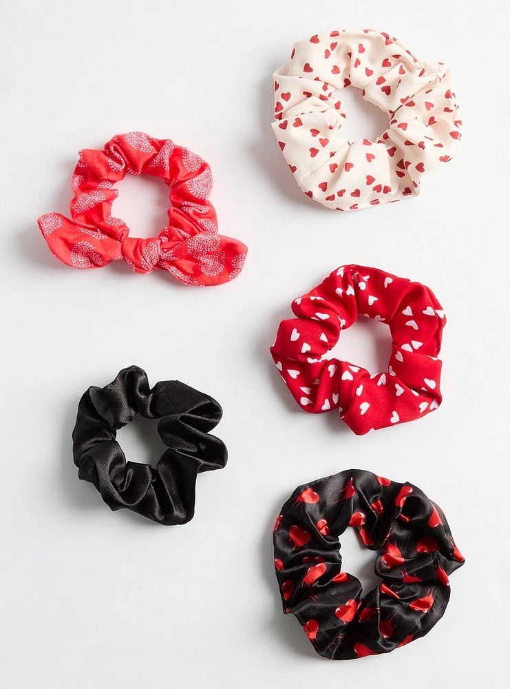 Heart Scrunchie Set