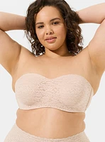 Unlined Lace Strapless Bra