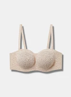 Unlined Lace Strapless Bra