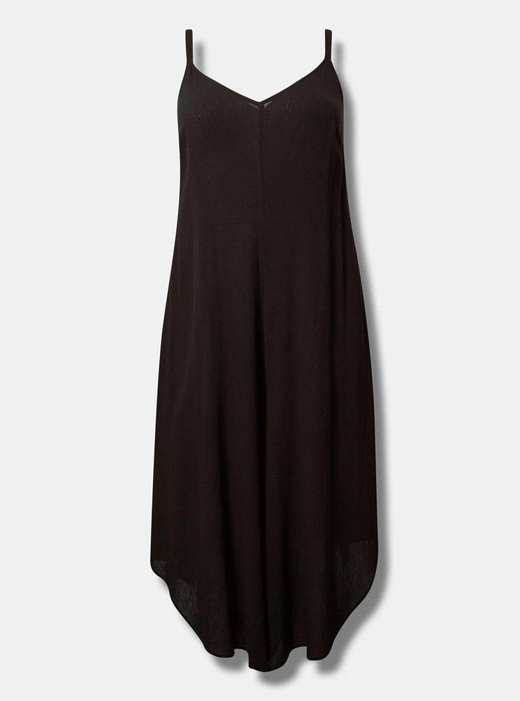 Drape Leg Jumpsuit Cover-Up