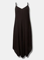 Drape Leg Jumpsuit Cover-Up