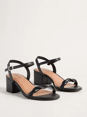 Braided Strap Block Heel (WW)