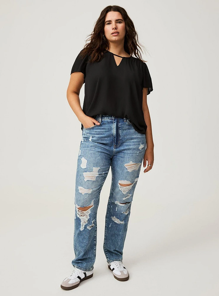 Harper Flutter Sleeve Blouse